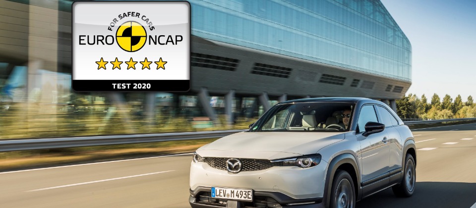 Új Mazda MX-30 – Ötcsillagos eredmény az Euro NCAP törésteszten